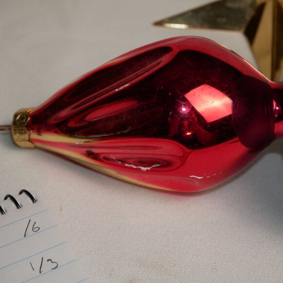 Radko "Eternal Flame" Olympic Torch Motif Triple Drop Ornament Rare Vintage ~8" - Picture 8 of 10